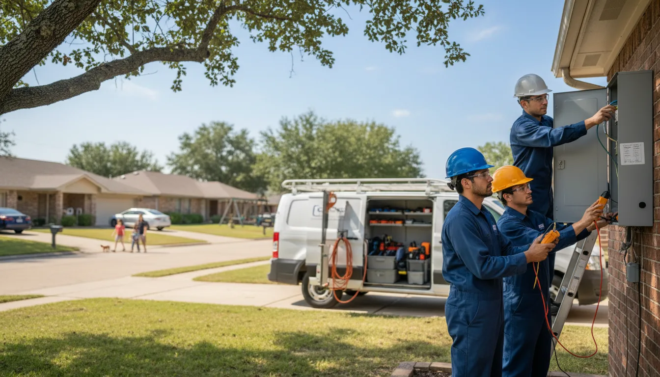 Certified electrician providing emergency electrical services in Fredonia, WI